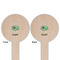 Om Wooden 6" Food Pick - Round - Double Sided - Front & Back