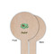 Om Wooden 6" Food Pick - Round - Single Sided - Front & Back