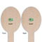Om Wooden Food Pick - Oval - Double Sided - Front & Back
