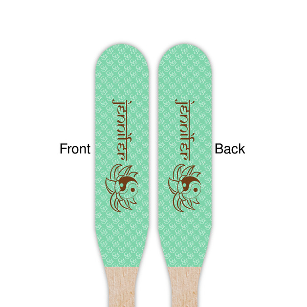 Om Wooden Food Pick - Paddle - Double Sided - Front & Back