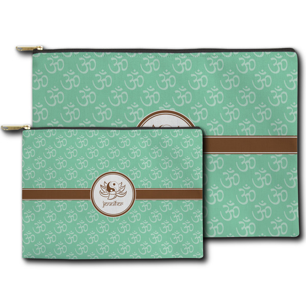 Om Zippered Pouches - Size Comparison