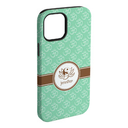 Om iPhone Case - Rubber Lined - iPhone 15 Plus (Personalized)