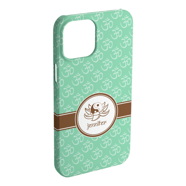 Custom Om iPhone Case - Plastic (Personalized)
