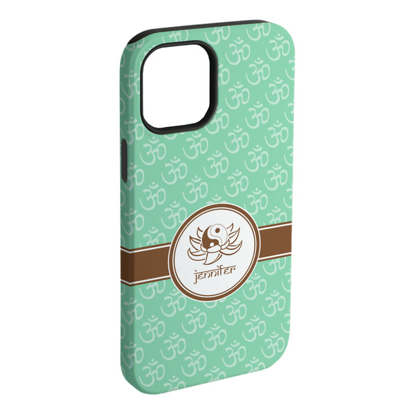 Custom Om iPhone Case - Rubber Lined (Personalized)