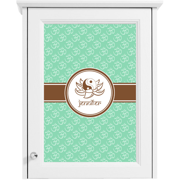 om Single White Cabinet Decal