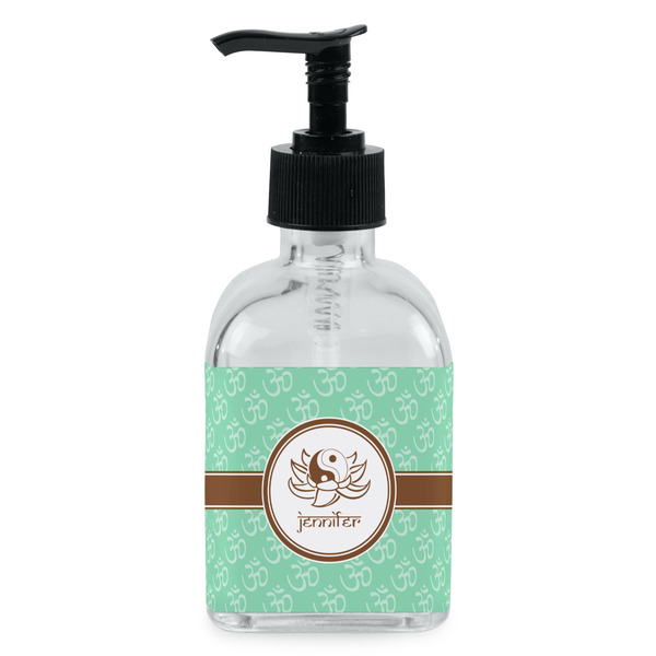 Custom Om Glass Soap & Lotion Bottle - Single Bottle (Personalized)