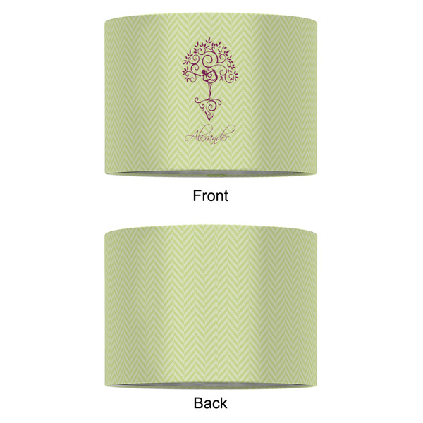 Yoga Tree 12" Drum Lampshade - APPROVAL (Fabric)