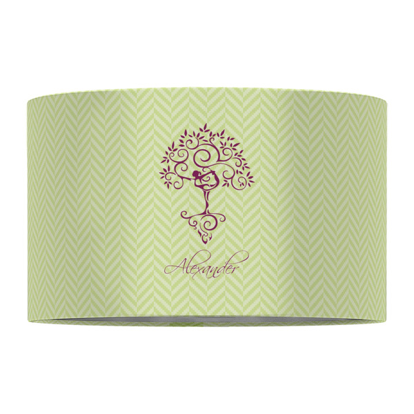 Yoga Tree 12" Drum Lampshade - FRONT (Fabric)