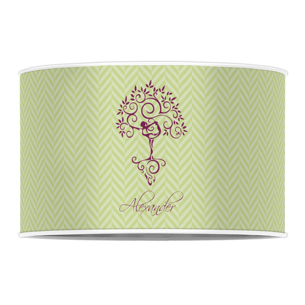 Yoga Tree 12" Drum Lampshade - FRONT (Poly Film)