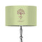 Yoga Tree 12" Drum Lampshade - ON STAND (Fabric)