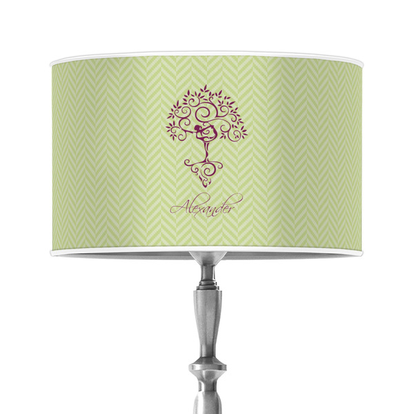 Custom Yoga Tree 12" Drum Lamp Shade - Poly-film (Personalized)
