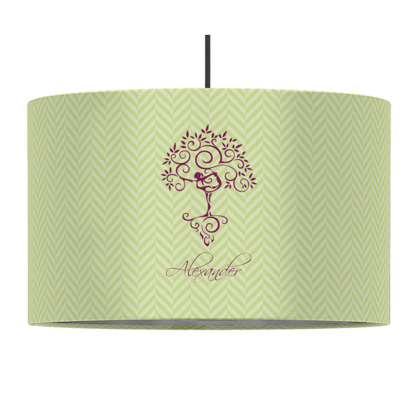 Yoga Tree 12" Drum Lampshade - PENDANT (Fabric)