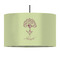 Yoga Tree 12" Drum Lampshade - PENDANT (Fabric)