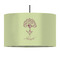 Yoga Tree 12" Drum Pendant Lamp - Fabric (Personalized)