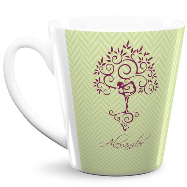 Custom Yoga Tree 12 Oz Latte Mug (Personalized)