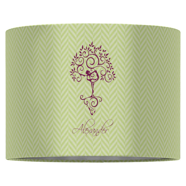 Yoga Tree 16" Drum Lampshade - FRONT (Fabric)