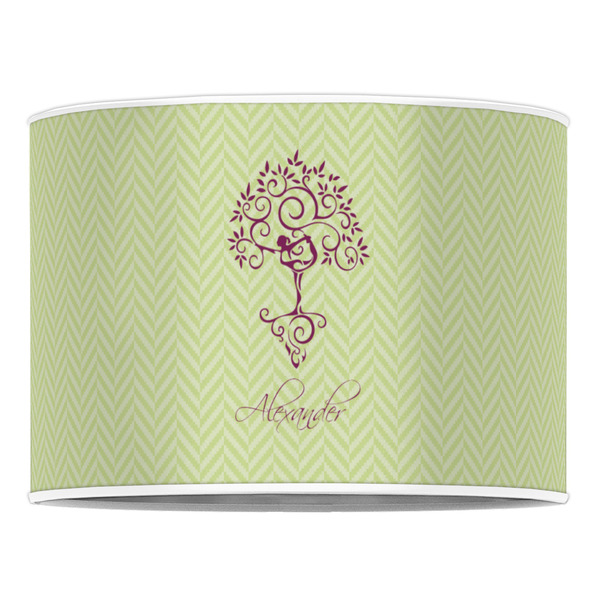 Yoga Tree 16" Drum Lampshade - FRONT (Poly Film)