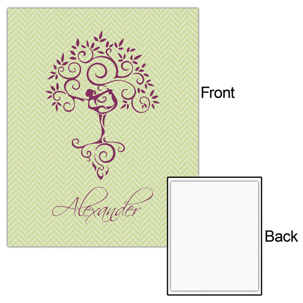 Yoga Tree 16x20 - Matte Poster - Front & Back