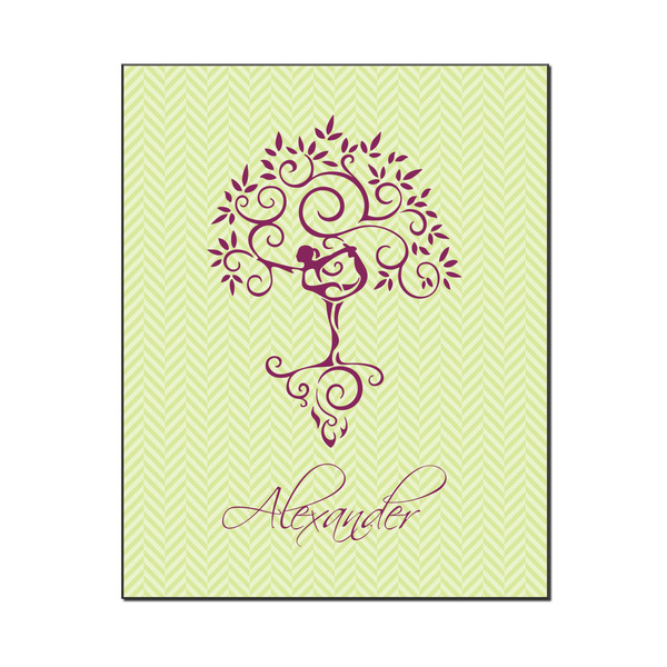 Custom Yoga Tree Wood Print - 16x20 (Personalized)