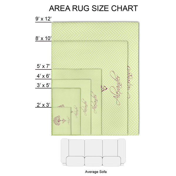 Yoga Tree 2'x3' Indoor Area Rugs - Size Chart