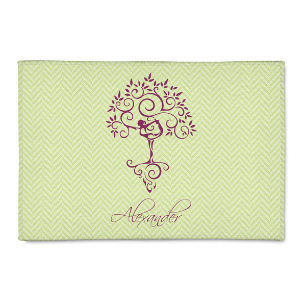 Custom Yoga Tree Patio Rug (Personalized)