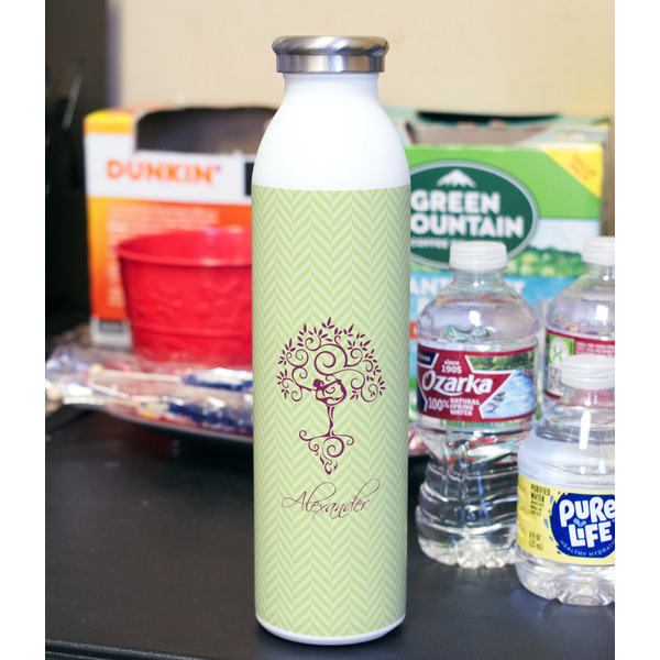 Yoga Tree 20oz Water Bottles - Full Print - In Context