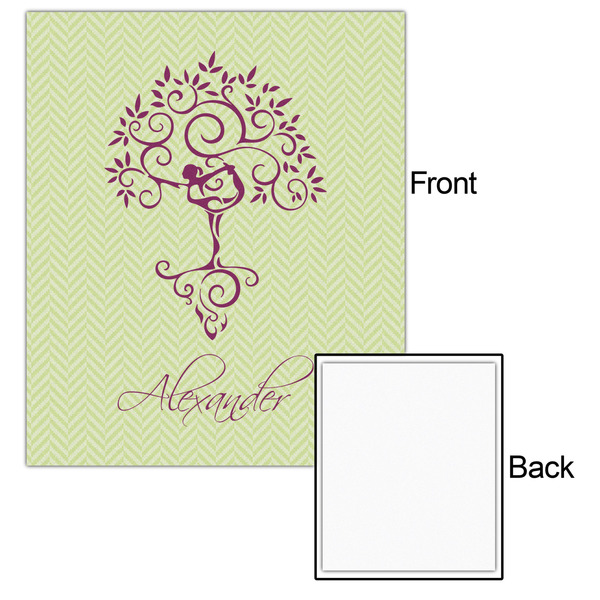 Yoga Tree 20x24 - Matte Poster - Front & Back