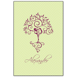 Yoga Tree Wood Print - 20x30 (Personalized)