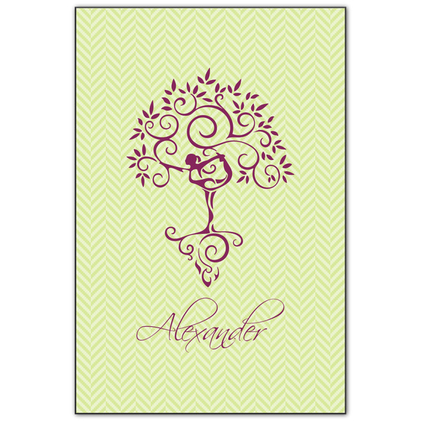 Custom Yoga Tree Wood Print - 20x30 (Personalized)