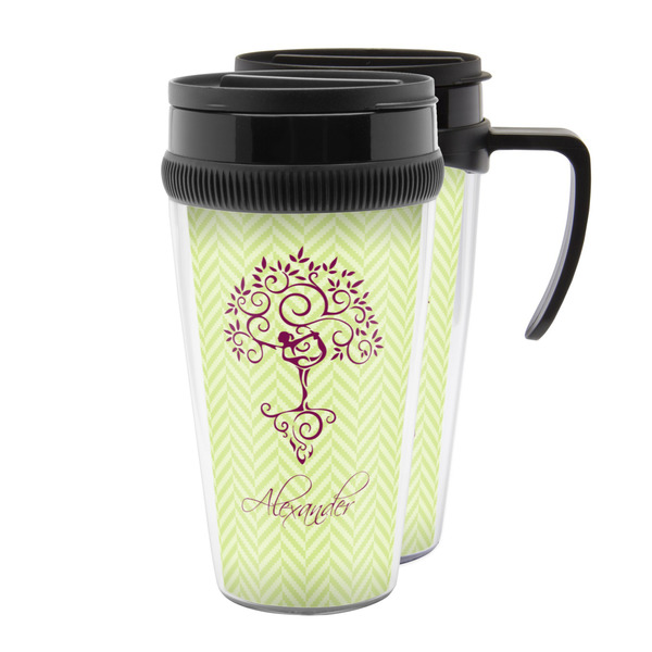 Custom Yoga Tree Acrylic Travel Mug (Personalized)