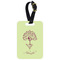 Yoga Tree Aluminum Luggage Tag (Personalized)
