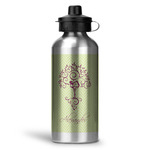 Yoga Tree Water Bottle - Aluminum - 20 oz (Personalized)