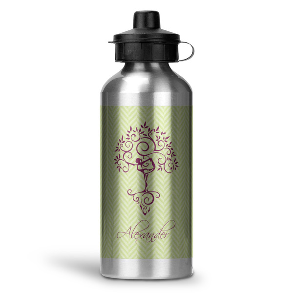 Custom Yoga Tree Water Bottle - Aluminum - 20 oz (Personalized)