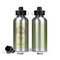 Yoga Tree Aluminum Water Bottle - Front and Back