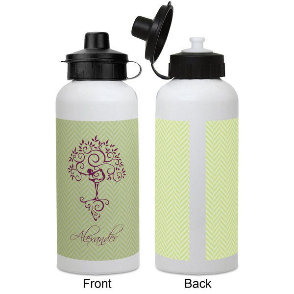 Yoga Tree Aluminum Water Bottle - White APPROVAL