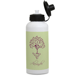 Yoga Tree Water Bottles - Aluminum - 20 oz - White (Personalized)