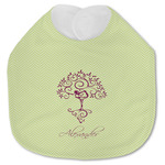 Yoga Tree Jersey Knit Baby Bib w/ Name or Text