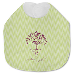 Yoga Tree Jersey Knit Baby Bib w/ Name or Text