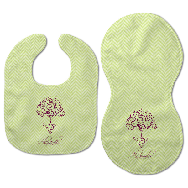 Yoga Tree Baby Bib & Burp Set - Approval (new bib & burp)
