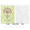 Yoga Tree Baby Blanket (Single Side - Printed Front, White Back)