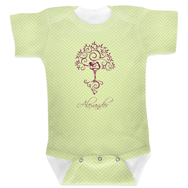 Custom Yoga Tree Baby Bodysuit 6-12 w/ Name or Text