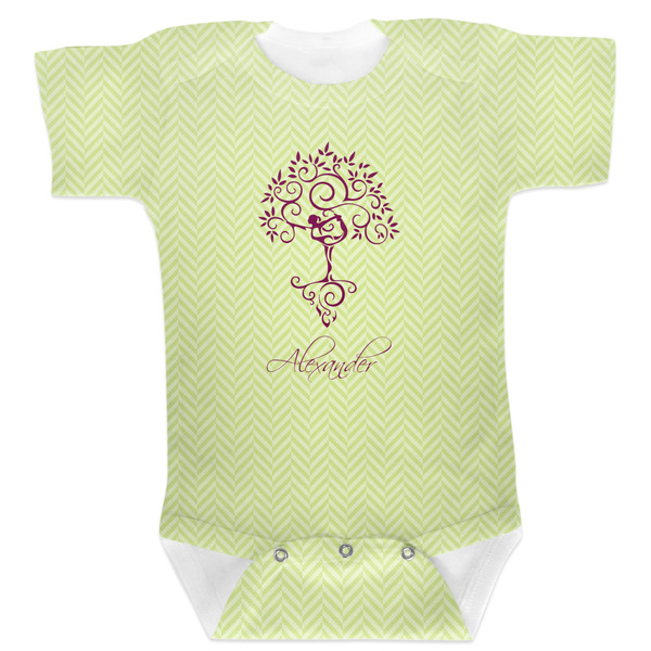 Custom Yoga Tree Baby Bodysuit 0-3 w/ Name or Text