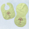Yoga Tree Baby Bib & Burp Set w/ Name or Text