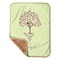 Yoga Tree Baby Sherpa Blanket - Corner Showing Soft