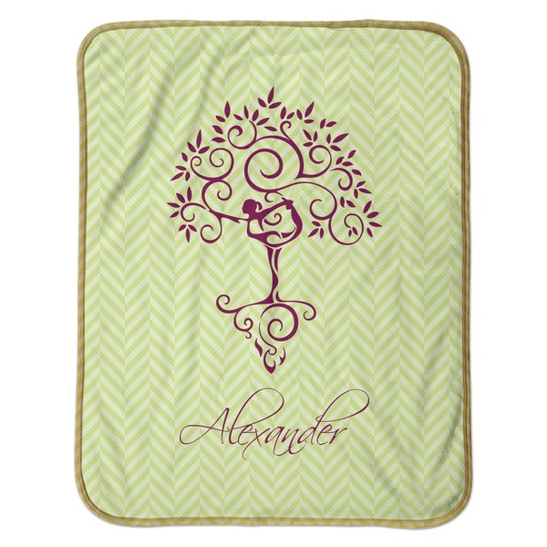 Yoga Tree Baby Sherpa Blanket - Flat