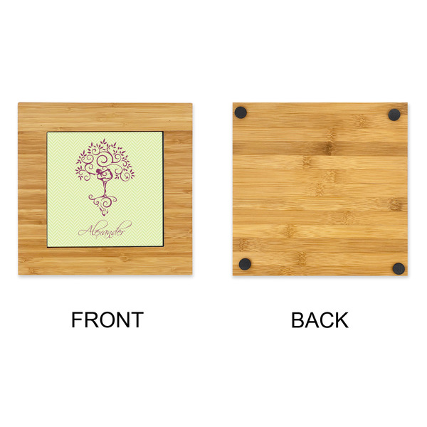 Yoga Tree Bamboo Trivet with 6" Tile - APPROVAL