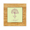Yoga Tree Bamboo Trivet with 6" Tile - FRONT
