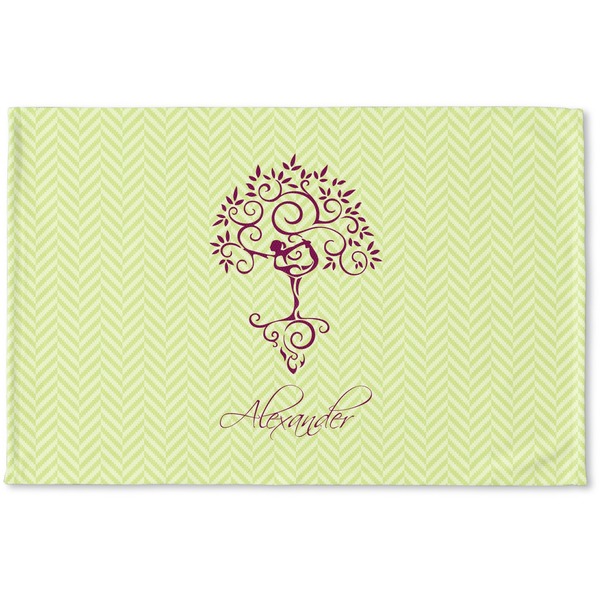 Custom Yoga Tree Woven Mat (Personalized)