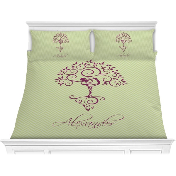 Custom Yoga Tree Comforter Set - King (Personalized)