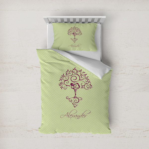 Custom Yoga Tree Duvet Cover Set - Twin (Personalized)